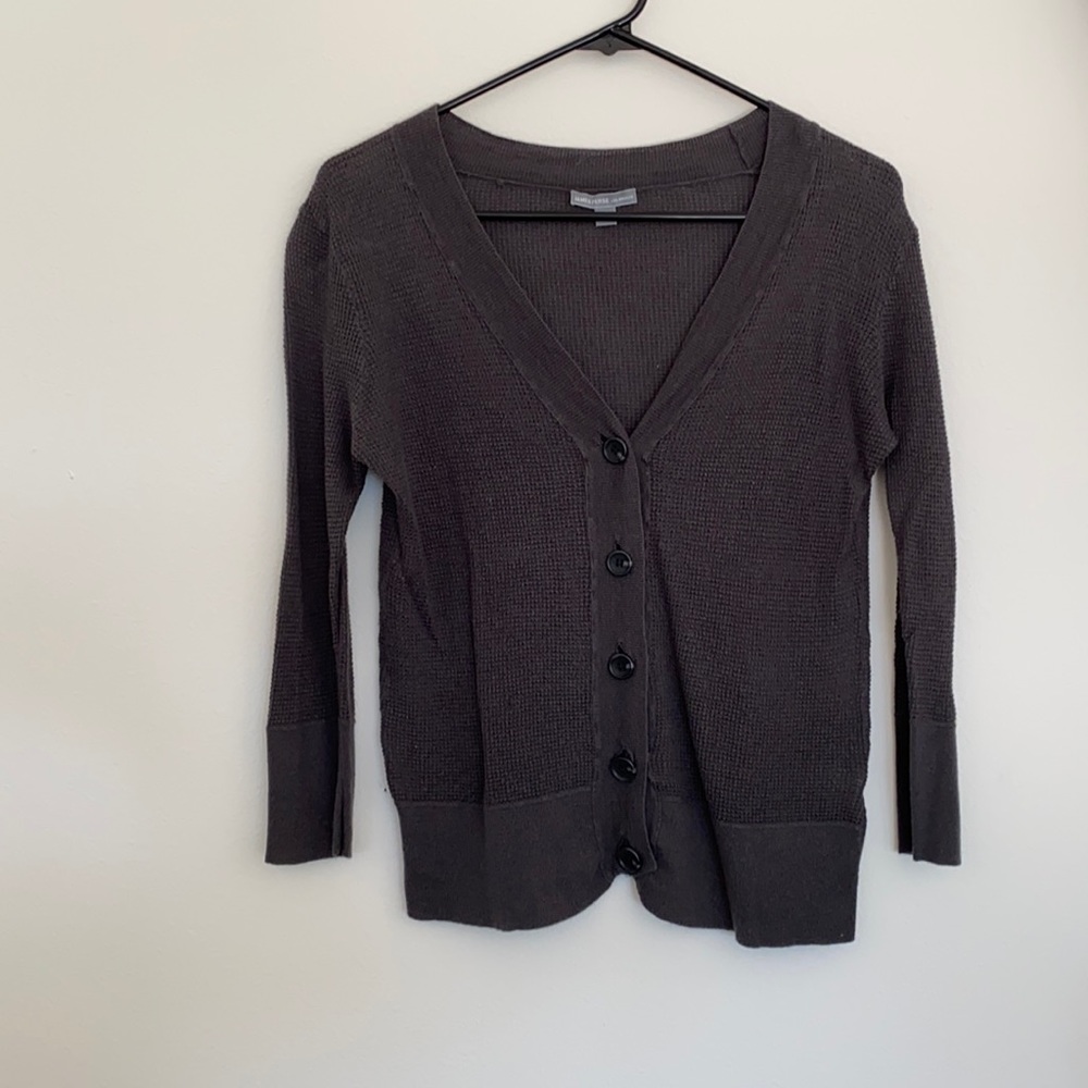 James Perse Waffle Knit Cardigan